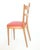 A typical Italian chair from the 1960s, distinguished by its high-quality backrest design. Depth: approx. cm Width: 39 cm...