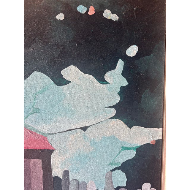 Paint Vintage Landscape Painting by Haitian Artist Phillip “Fillmore” Outten For Sale - Image 7 of 8