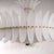 Art Deco Italian Murano Glass Feather Chandelier with Brass Details, 2000 For Sale - Image 9 of 13