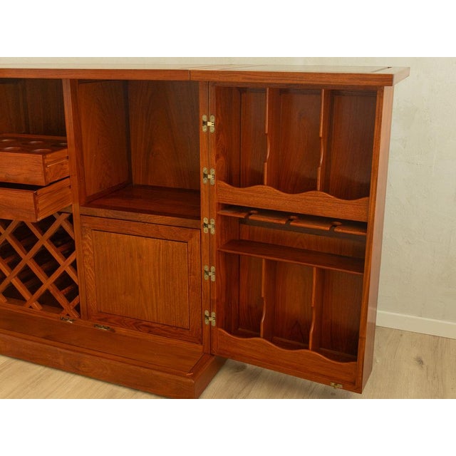 Wood Vintage Captains Bar in Teak, 1960s For Sale - Image 7 of 12
