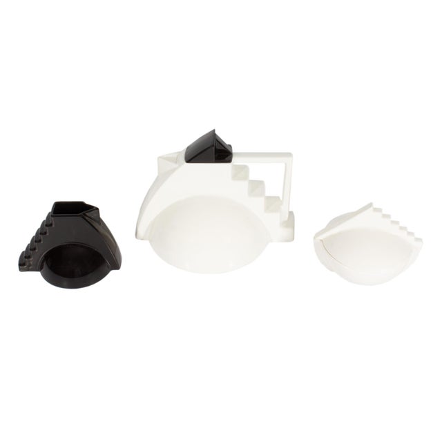 Contemporary Late 20th Century Pierre Casenove Salins France Postmodern Ceramic Tea Set - 3 pcs For Sale - Image 3 of 9