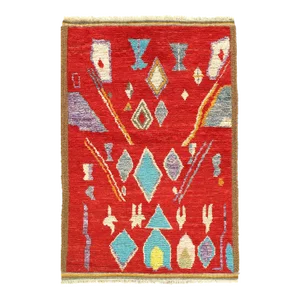 Fine Hand Knotted Moroccan Rug