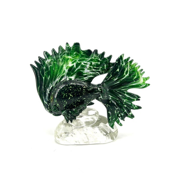 Glass Tropical Fish in Murano Artistic Glass by 1295 Murano For Sale - Image 7 of 7