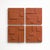 Not Yet Made - Made To Order Brutalist Concrete Wall Art in Burnt Orange by Toms Factory, Set of 4 For Sale - Image 5 of 5