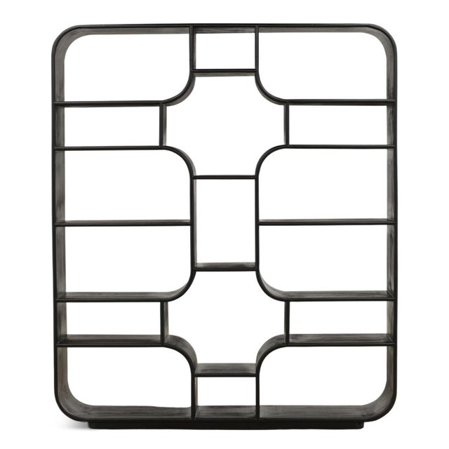 Bring architectural elegance and functional storage into your home with this striking display shelf/bookcase, thoughtfully...
