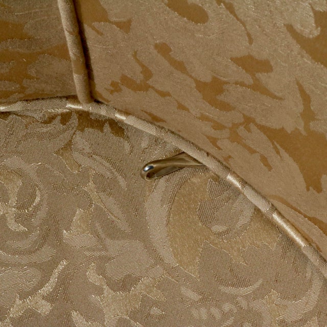 Early 20th Century Louis XV Style Settee With Goose Down Seat and Carved Walnut Frame For Sale - Image 10 of 12