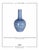 Monumental contemporary blue vase