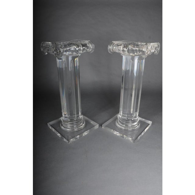 Hollywood Regency Style Acrylic Column For Sale - Image 17 of 18