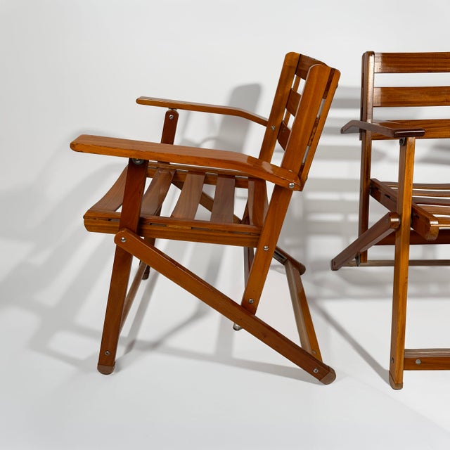 1970s Vintage Deck Chairs by Reguitti for Fratelli Reguitti, 1970s, Set of 2 For Sale - Image 5 of 8