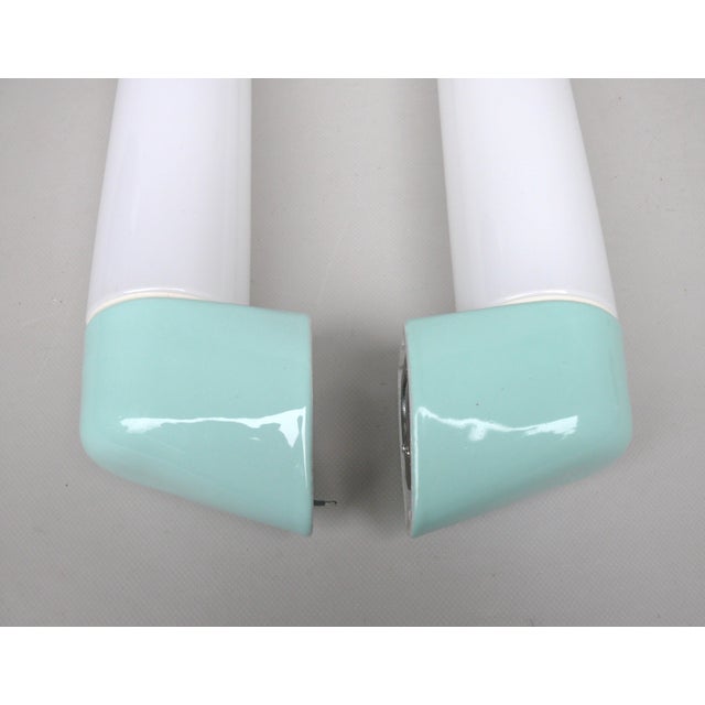 Glass Mirror Lights by Wilhelm Wagenfeld for Lindner GmbH, Bamberg, 1960, Set of 2 For Sale - Image 9 of 17