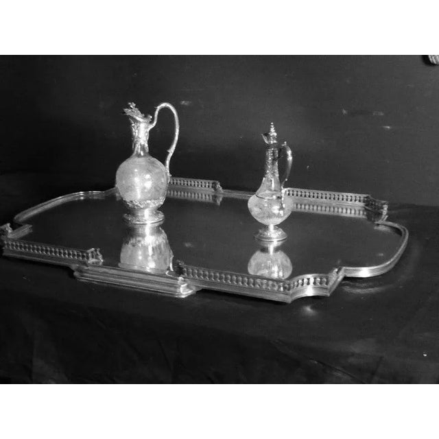 Silver-Plated Bronze Tray by A. Risler et Carré Paris For Sale - Image 4 of 13