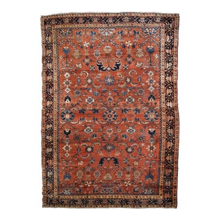 1920s, Handmade Antique Persian Hamadan Rug 4.1' X 6.3' For Sale