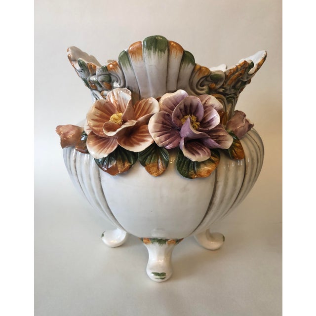 Antique Porcelain Hand Painted Vase Made in Italy Chairish