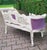 1970s French Louis XVI Pastel Beech Settee - 1 Pc For Sale - Image 11 of 12