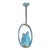 Blue Jewel Murano Glass Pendant by Barovier E Toso, 1950s For Sale