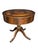 Antique Duncan Phyfe Style Mahogany Drum Center Table With Gold-Tooled Leather Top, Early 20th Century For Sale In Miami - Image 6 of 14