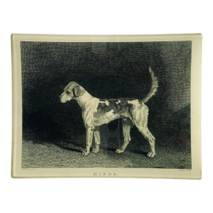 John Derian Decoupage Mimos Dog Tray
