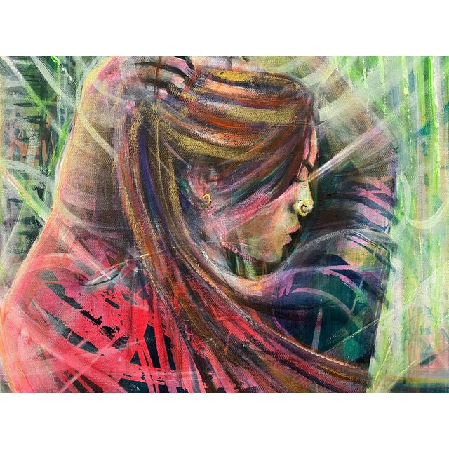 Contemporary Figurative Painting of Female Figure by British Artist 2020 For Sale - Image 9 of 14