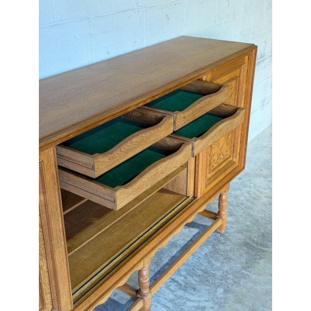 Axel O. Rock Otterup Møbelfabrik Sideboard Credenza Oak Danish Mid-Century Modern 1962 For Sale In Los Angeles - Image 6 of 15
