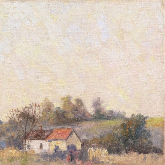 Textile 'Early California Landscape, San Francisco Bay Area' by William Otto Emerson, 1891, Hayward, Academie Julian For Sale - Image 7 of 13