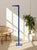 Mid 20th Century Vintage Italian Blue Painted Minimalist Floor Lamp For Sale - Image 5 of 9