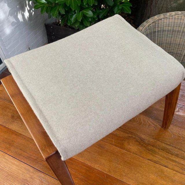 Excellent condition, vintage Farstrup Møbler Danish foot stool. The ottoman has been professionlly steamed cleaned. Both...