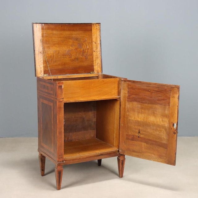 Neoclassical Nightstand Bar Cabinet For Sale - Image 3 of 11