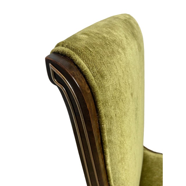 Mastercraft-Attributed Burl Wood & Brass Dining Chairs, Set of 6, 1970s For Sale - Image 17 of 18