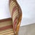 Set of Four Queen Anne Walnut Dining Side Chairs in Striped Burgundy & Gold Upholstery For Sale - Image 9 of 12