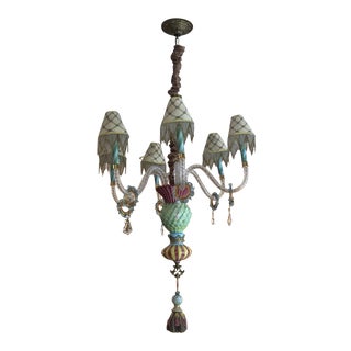 MacKenzie-Childs Thistle Chandelier For Sale