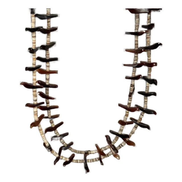 Vintage Native American Zuni Fetish Necklace For Sale