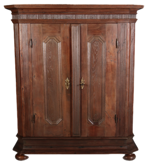 Small Antique Baroque Cabinet in Oak, 1780