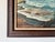 Brown 1970s Vintage Coastal Landscape Oil on Canvas Painting by J. Nelson For Sale - Image 8 of 12