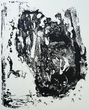 Fred Thieler, Composition, 1966, Original Lithograph
