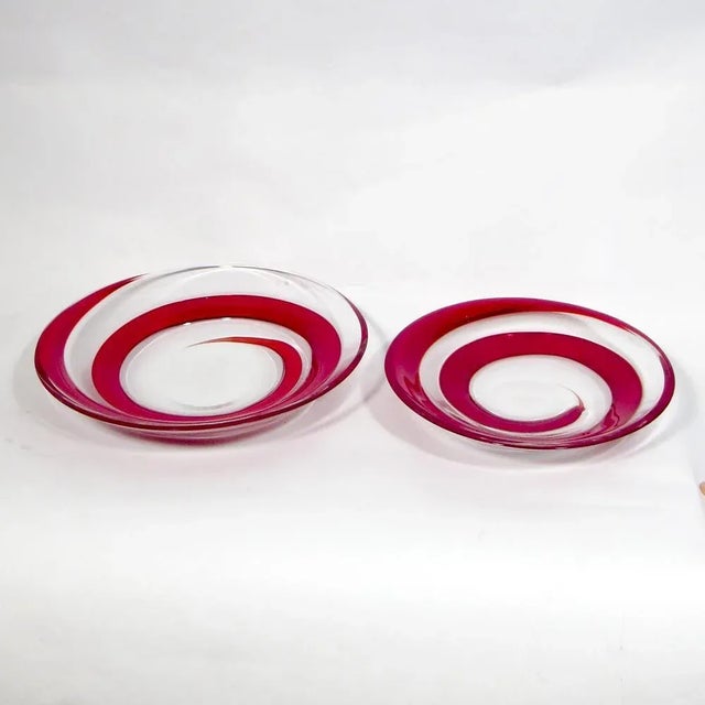 Murano Glass Spiral Bowl For Sale - Image 4 of 4