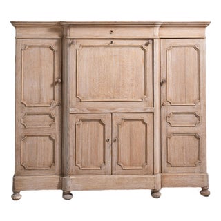 19th Century Fine French Oak Secretary Cabinet For Sale