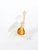 An elegant decorative sculpture by Saint-Louis, the renowned French crystal manufacturer, depicting a delicate lyre with a...