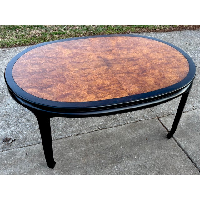Vintage 1970's Century "Chin Hua" Oval Dining Table For Sale - Image 11 of 16