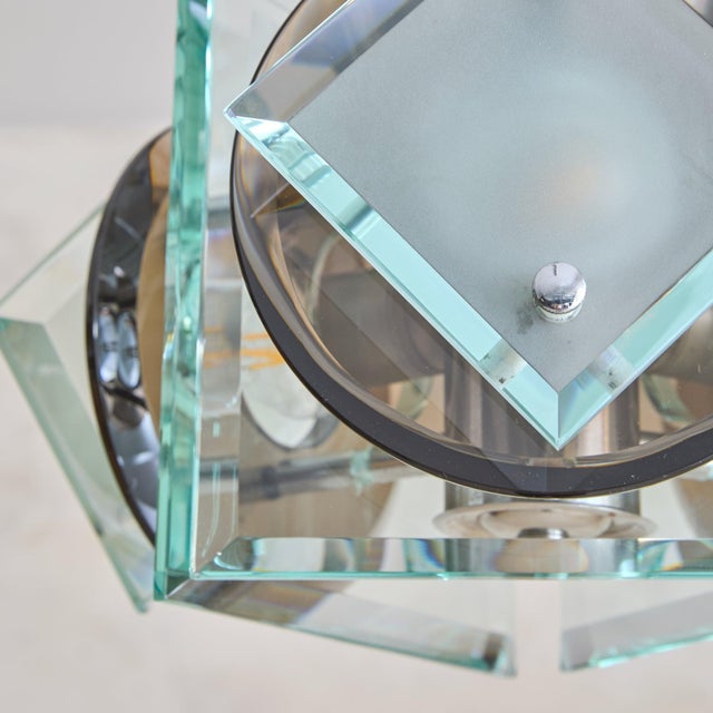 Italian Glass Chandelier by Antonio Lupi for Lupi Cristal Luxor, 1970s For Sale - Image 9 of 12