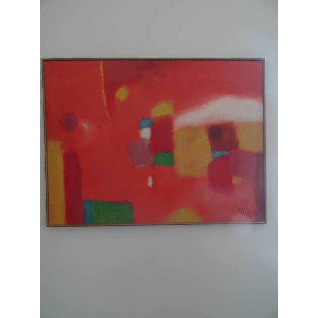 A colorful well done painting by listed well known artist RH Johnson.