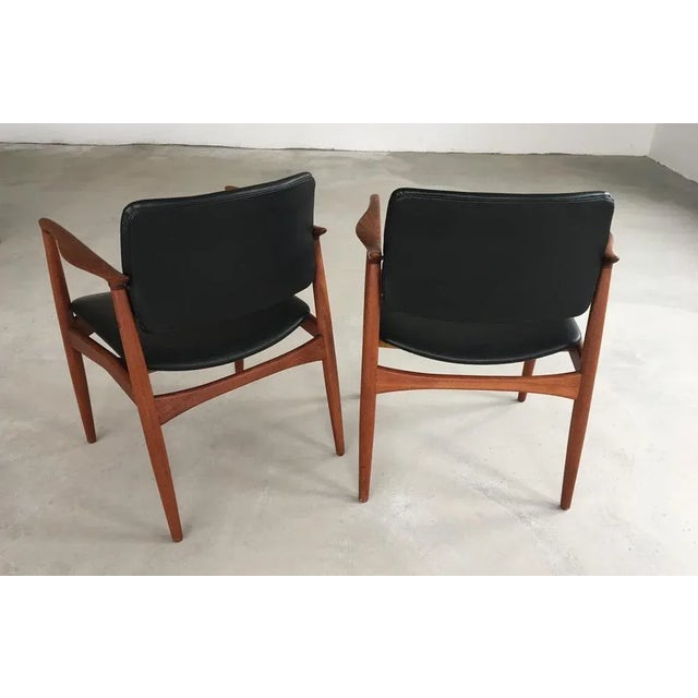 Set of Captains Chairs by Erik Buch, Restored with Customizable Reupholstery, 1960s For Sale - Image 6 of 8