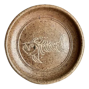 Vintage Boho Studio Pottery Fish Platter
