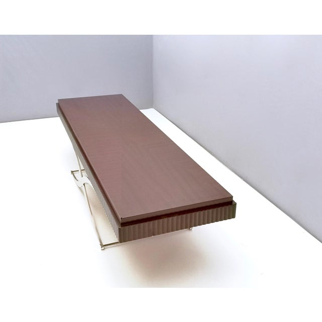 Early 21st Century Side Table with Wooden Top and Steel Frame by Italo900, Italy For Sale - Image 5 of 14