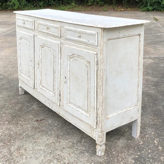 French Country 18th Century Country French Painted Buffet For Sale - Image 3 of 12