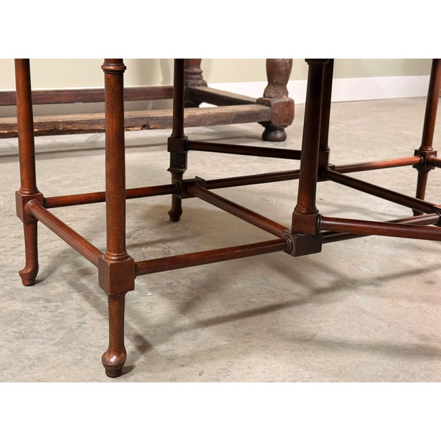 Baker Furniture Neoclassical Mahogany Drop-Leaf Coffee Table For Sale - Image 9 of 13