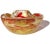 Mid 20th Century Vintage Barovier Toso Murano Heavy Gold Flecks Ruby Red Vines Italian Art Glass Ashtray Bowl For Sale - Image 5 of 9