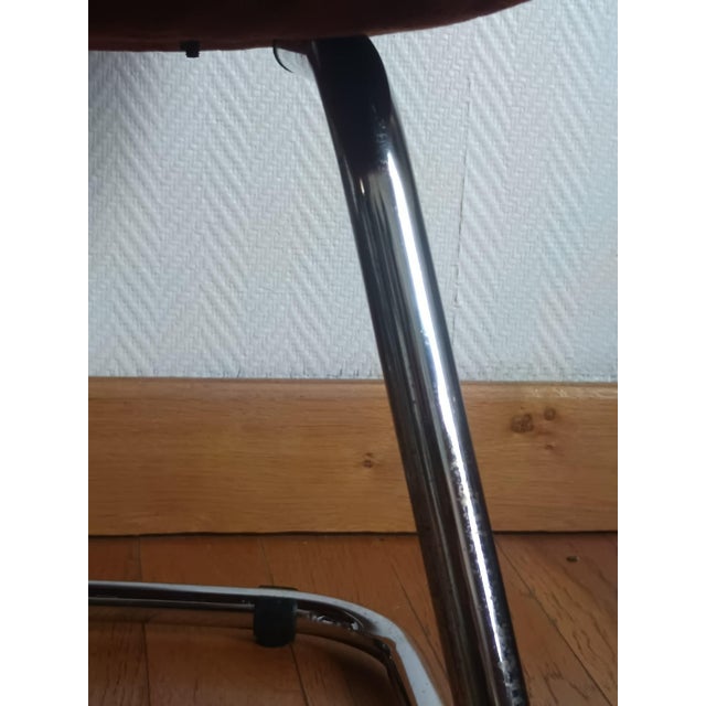 Vintage Velvet and Chrome Chairs by Gastone Rinaldi, 1970, Set of 2 For Sale - Image 12 of 16