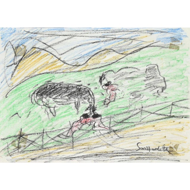 Greening Landscape is an original Contemporary artwork realized by Nazareno Gattamelata in the 1970s. Original colored oil...