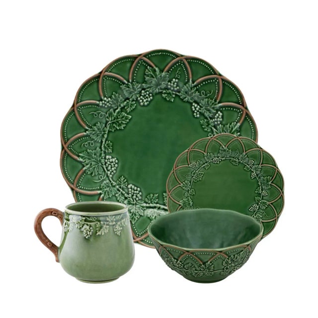 Bordallo Pinheiro Woods Dessert Plates, Set of 4 Chairish