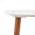 Round Marble Accent Table in Natural Brown & White & Gold For Sale - Image 4 of 9
